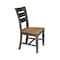 International Concepts Vista Ladderback Chair, Set of 2 Chairs, Hickory/Washed Coal C45-57P - alternate 7